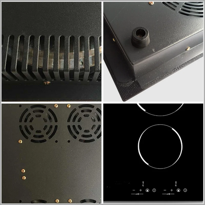 XEOLEO Home use Built-in Electric Ceramic Cooker Induction cooker 1200W+1800W Four Burner Electric hob with timing Ceramic stove