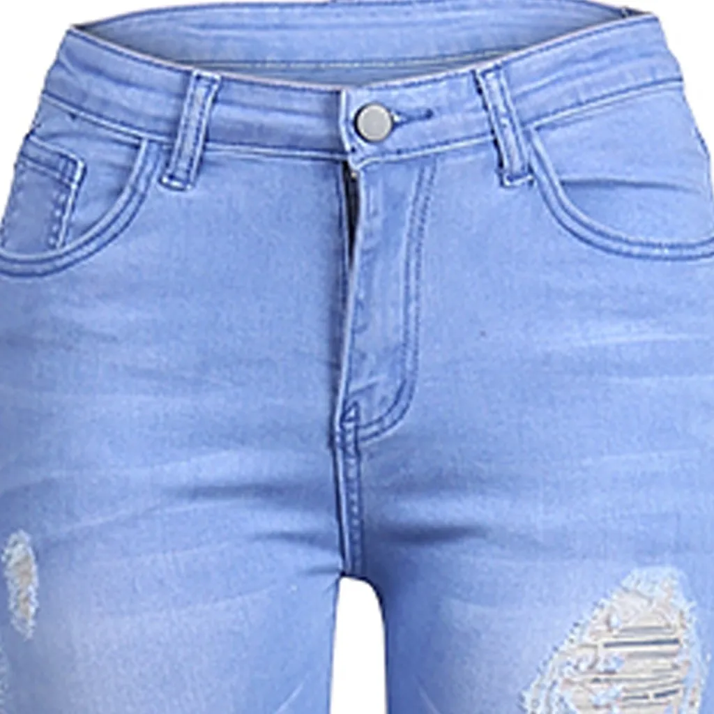 Джинсы женские с высокой талией джинсы рваные джинсы для женщин бойфренд весна осень рваные джинсы брюки с кисточками штаны клеш