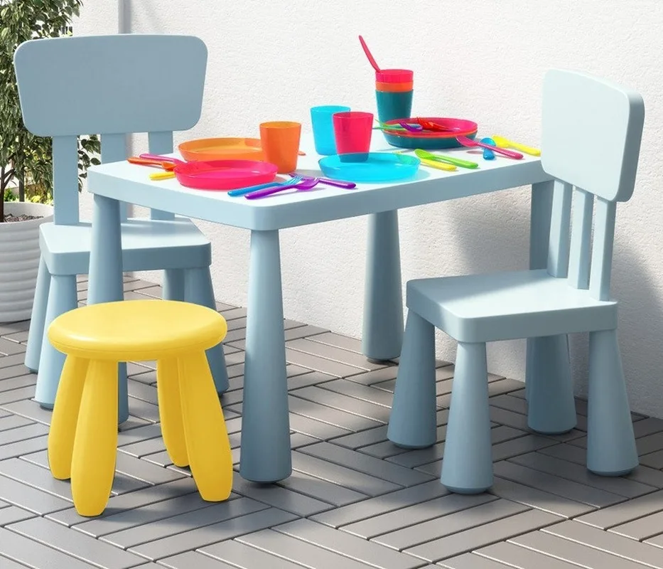 Новый утолщенный детский стол и стул комбинированный обеденный для детского