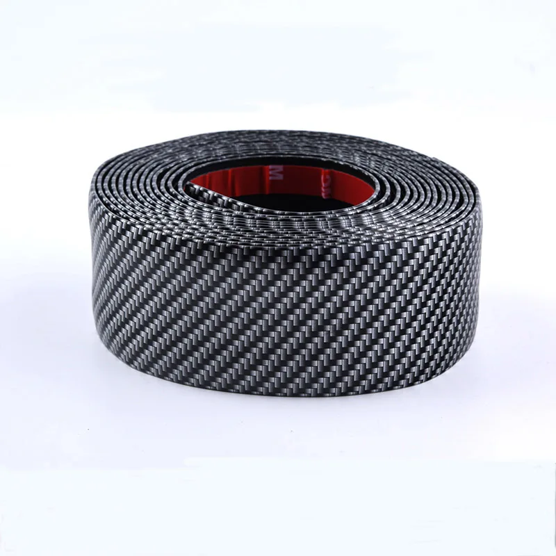 

Accessories 5D Car Sticker Carbon Fiber Rubber Car Styling Door Sill Protector Edge Guard Goods Bumper Strip DIY Moulding Strips