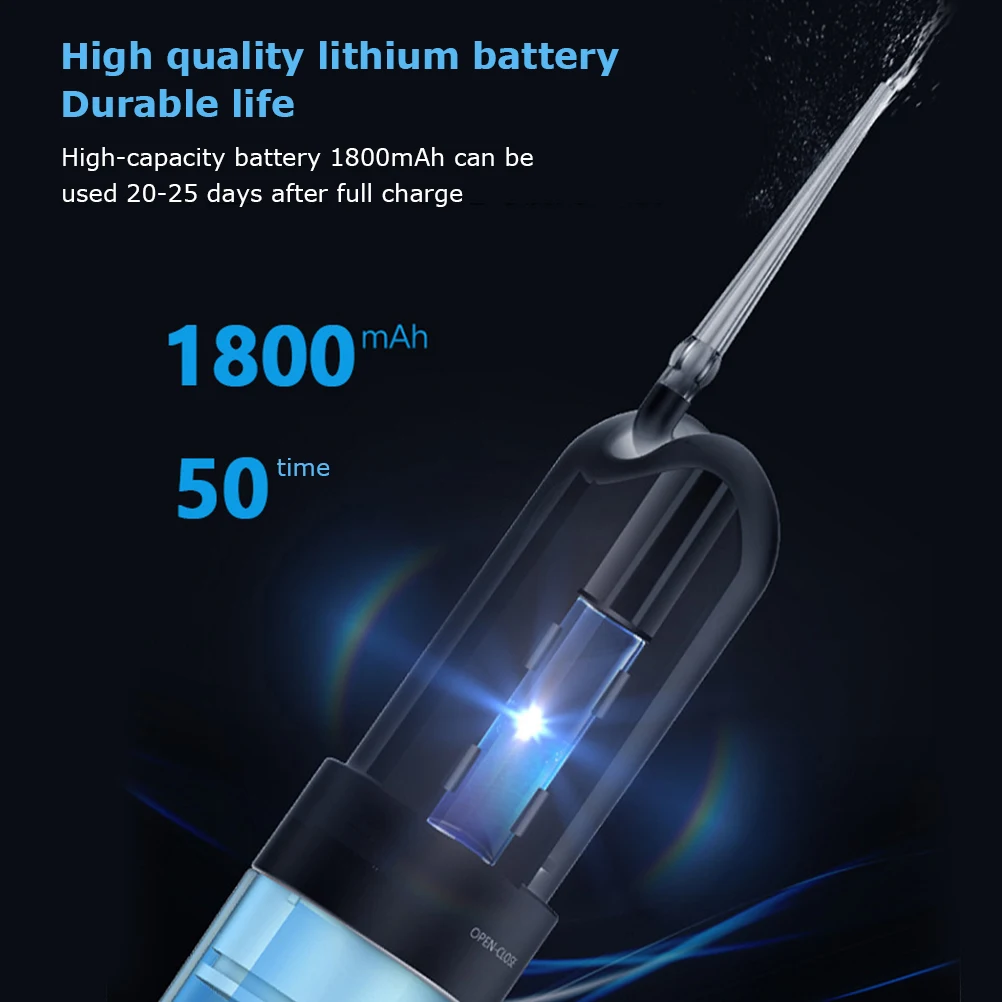 Портативная зубная нить для полости рта беспроводная с зарядкой от USB гигиена