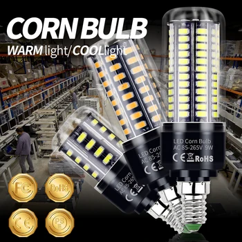 

Led Corn Bulb E27 No Flicker Aluminum Lamp E14 Led Corn Light 220V High Bright Bulb 20W Indoor Lighting Decor Bombillas SMD5736