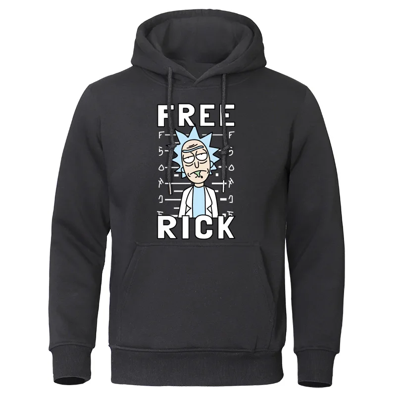  Rick and Morty Funny Hoodies For Men High Quality Brand Male Hoodie Sweatshirts Cotton Tops Hip Hop
