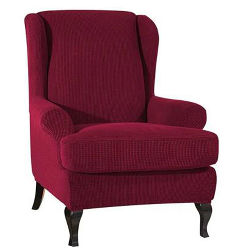 Wingback наклонная рукоятка King Back эластичные чехлы на кресла кресло крыло диван задняя крышка стула стрейч протектор скольжения Чехол протектор