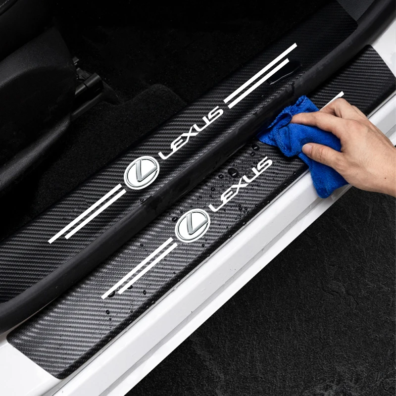 4 шт. наклейки на пороги автомобиля защита от царапин для Lexus Ct200h ES Fsport GS GX IS LS LX NX RX