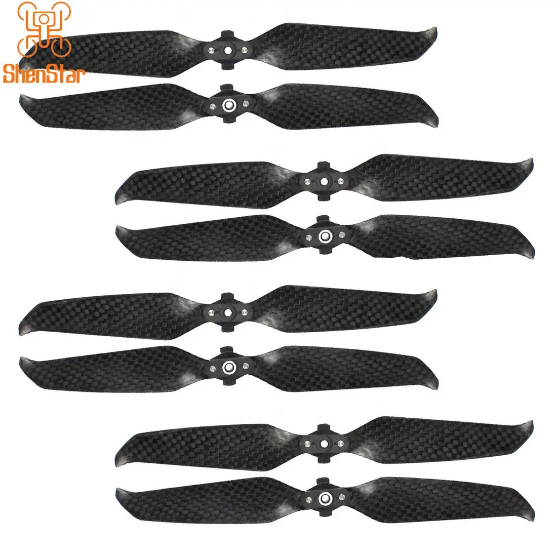 

ShenStar 4Pairs for DJI Mavic Air 2 Drone Low Noise 2-blade Carbon Fiber 7238F Propeller Prop Spare Part Lower Power Consumption