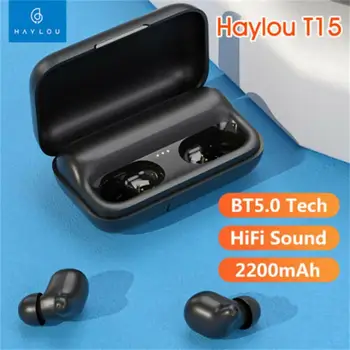 

Haylou T15 2200mAh Touch Control Wireless Headphones HD Stereo Noise Lsolation Bluetooth Earphones With Battery Level Display