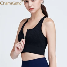 Модные Женские однотонные Бюстгальтеры без косточек с застежкой-молнией спереди, безрукавка, комфортный фитнес-Бюстгальтер с подкладкой, женские черные и белые майки 912