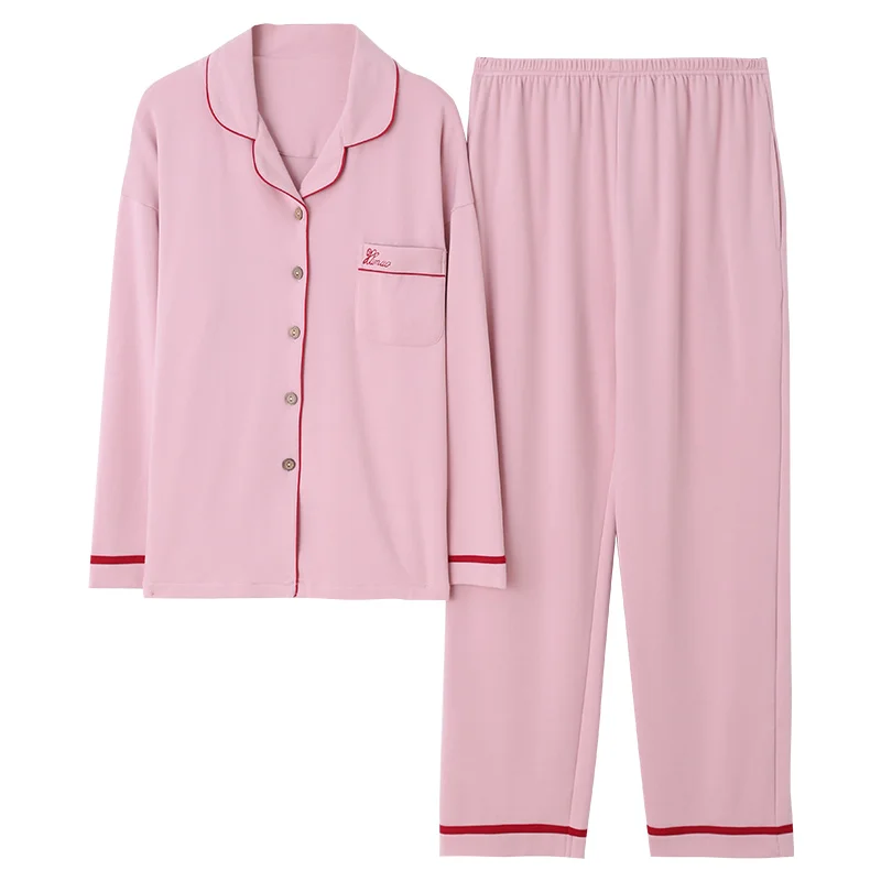 Женские пижамные комплекты из хлопка с длинным рукавом, повседневная одежда для сна, женские пижамы на зиму и осень, горячая Распродажа