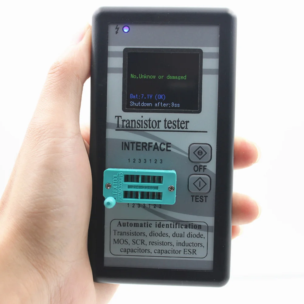 Транзисторный Триод многоцелевой ESR диод цветной дисплей тестер емкости индуктивности