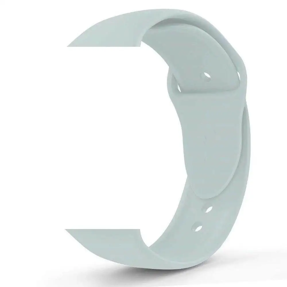 Элегантная форма Силиконовые петли для наручных часов Apple Watch серии 1/2/3, 42 мм, 38 мм, ремешок для наручных часов iWatch, 4 40 мм 44 резиновые Sportseries 5 - Цвет ремешка: turquoise