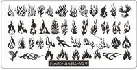 6*12CM Nail Stamping Plates Multi Beautiful Pattern Image Stamping Manicure Nail Art Template Plates For Nail Art DIY Tools BV# 4
