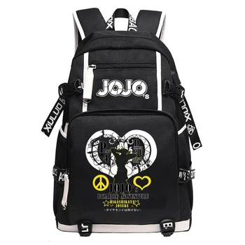 

Anime Bookbag JoJo's Bizarre Adventure Kujo Jotaro School Backpack Kids Teens Laptop Travel Shoulder Bags Gifts