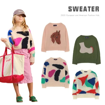 

2020 New Hit Childrens Sweaters Boys Girls Knitwear Kids Winter Clothes Toddler Boy Sweaters O-Neck Unisex Knit Sweater