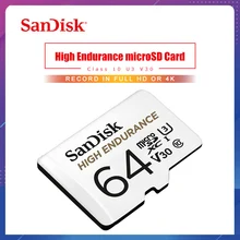 SanDisk карта памяти, высокая выносливость, видео мониторинг, 32 ГБ, 64 ГБ, 64 ГБ, 128 ГБ, MicroSD карта SDHC/SDXC, класс 10, U3, V30, TF карта, Full HD