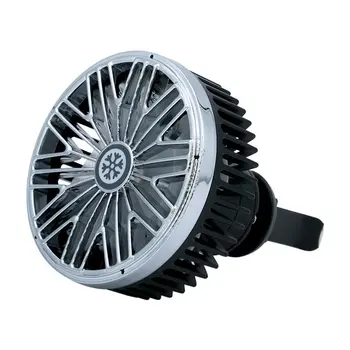 

Colorful Car usb Fan 360 Degree Rotatable LED Lights USB Power Car Auto Powerful Cooling Air Fan For Car Air Vent Mounted
