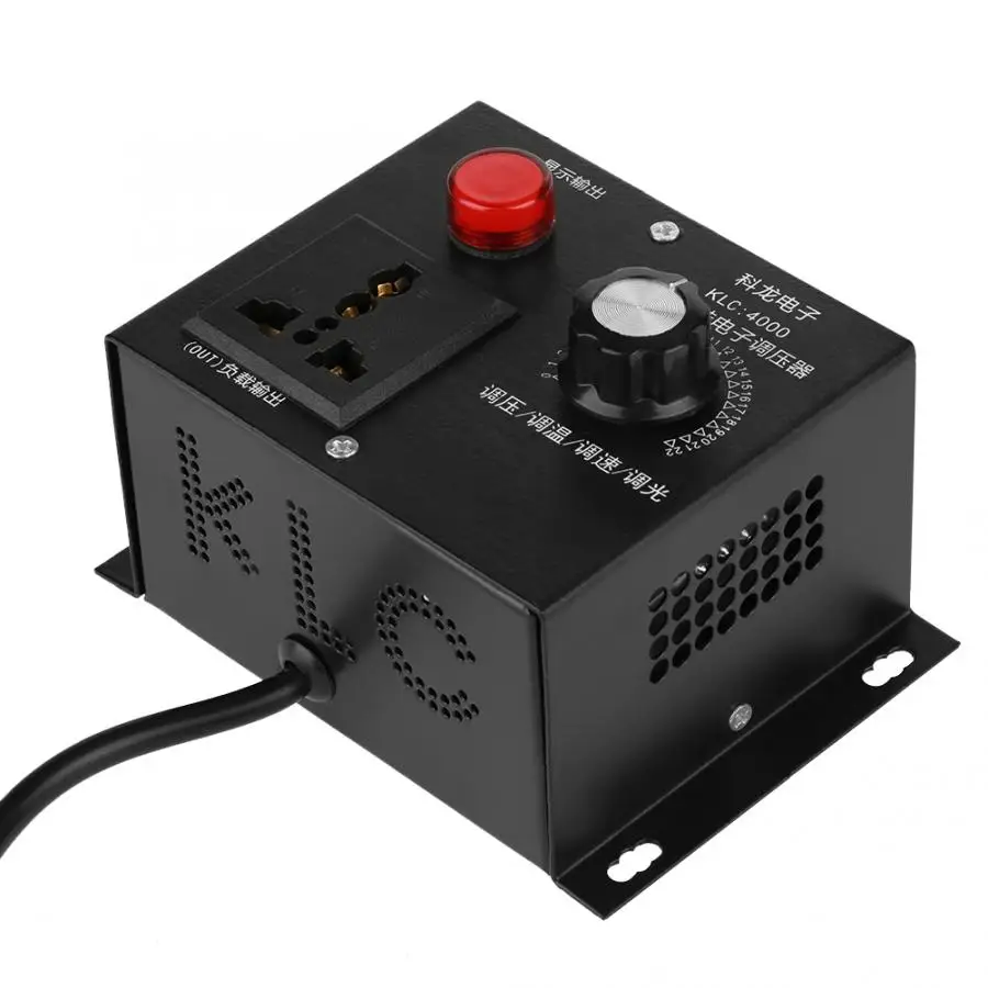 

AC 220V 4000W SCR Electric Variable Regulator Dimming Dimmers Motor Fan Speed Controller Thermostat voltage stabilizer