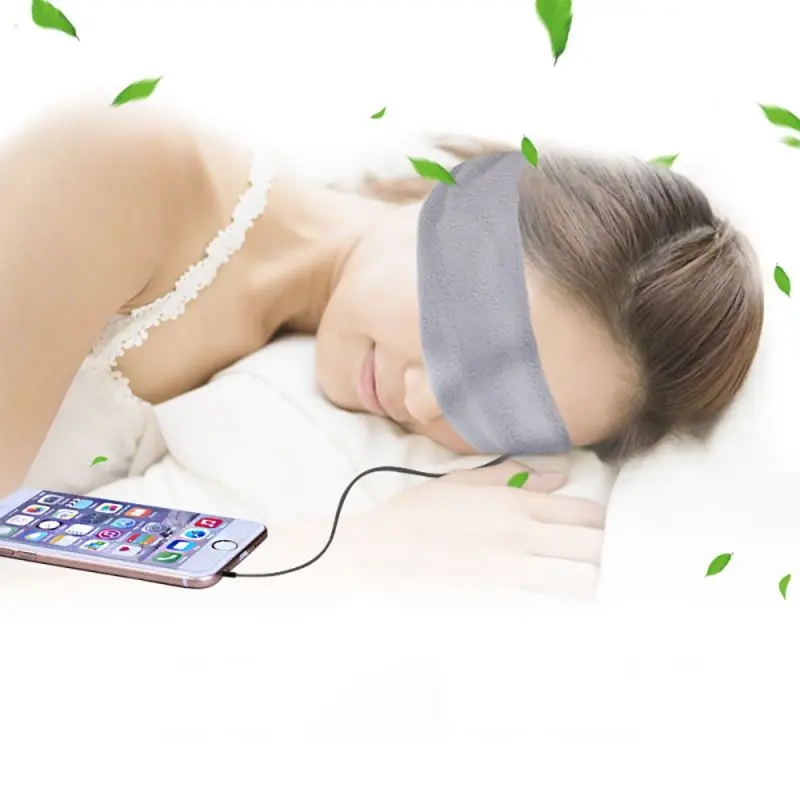 Анти-шум мягкие непроницаемые наушники спортивная повязка на голову с маской наушники 3,5 мм гарнитура для Xiaomi моющиеся fone de ouvido