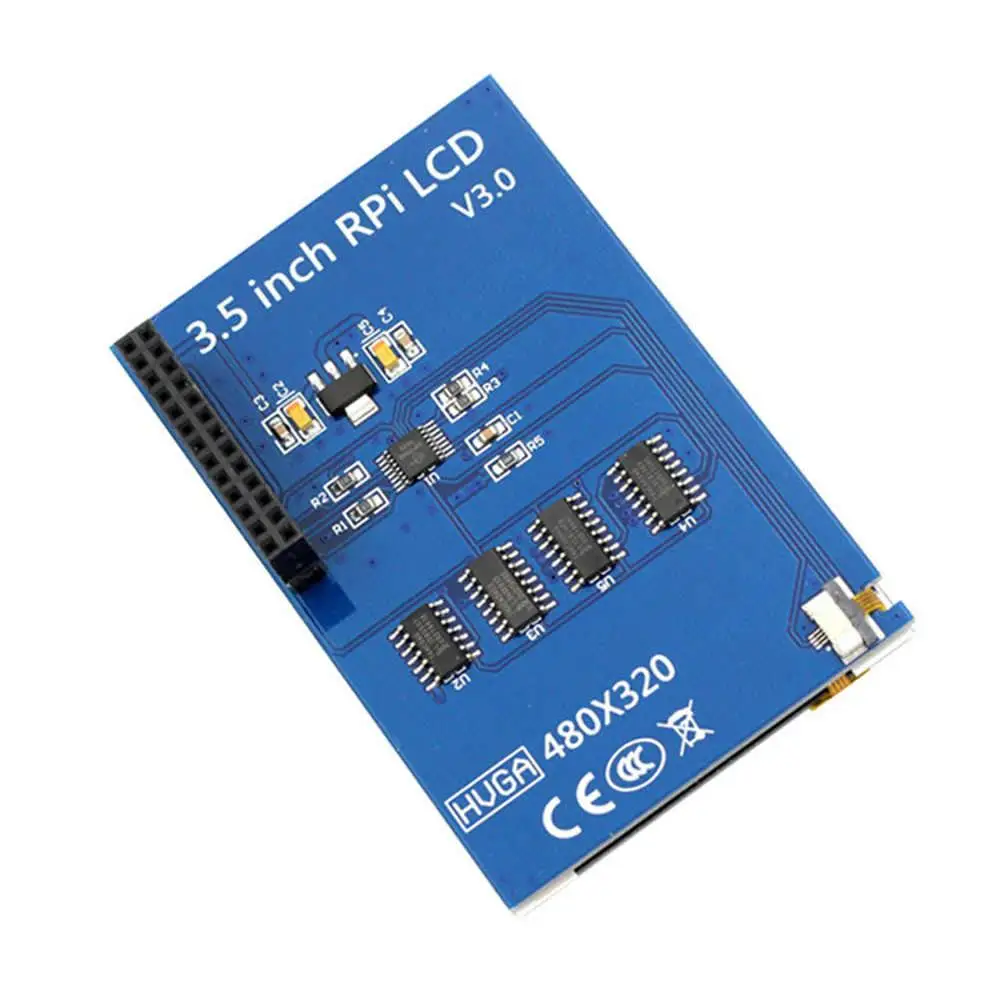 3 5 дюймовый ЖК дисплей MHS + сенсорный экран для Raspberry Pi 4B|ЖК-экраны и панели