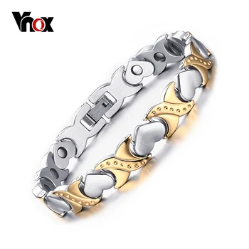 

Hot sale healthy care bracelets bangles for women jewelry energy magnetic bracelet for women heart hand chain free shipping