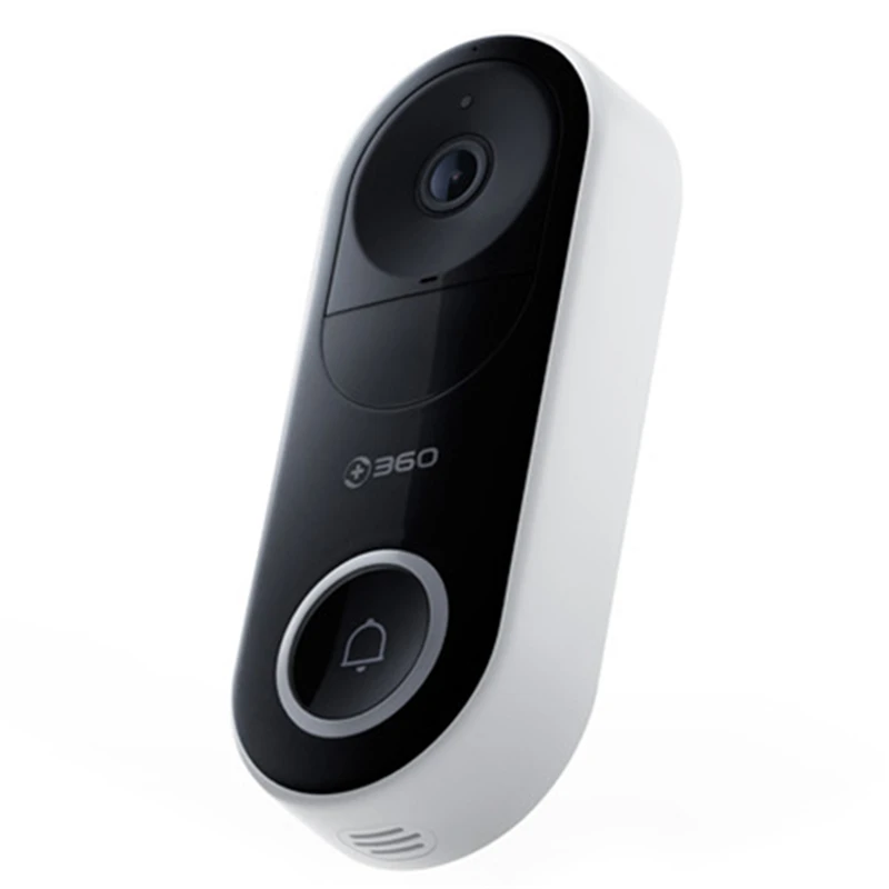360 D819 смарт видео дверной звонок WiFi 1080P AI распознавание лица работающий на линии