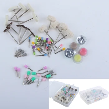 

60pcs Polishing Paste,Wool felt,Cup,Color Brush,White cotton thread,Silicon chloride Mixed Dental Tooth Polishing Kits