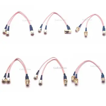 

10 pcs 50ohm SMA /RP-SMA Female/ male to Y 2x RP- SMA /SMA Male Splitter Combiner pigtail RG316 Connector Plug (10cm,15cm,20cm)
