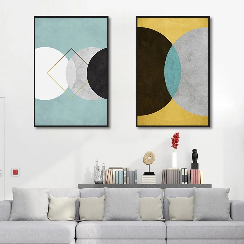 

Nordic Wall Poster Abstract Modern Art Canvas Painting Decorative Picture for Kids Room Living Room Decoration Unframed