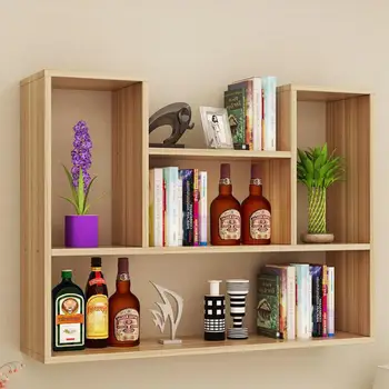 

Wall Shelf Wall Hanging Wall Shelf Bedroom Partition Wall Hanging Cabinet Creative Bookshelf Wall Decoration Domestic