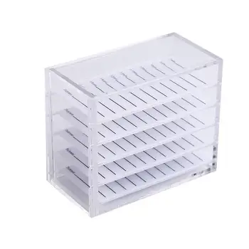

Clear Acrylic Five-Layer Eyelash Display Rack Storage Box Desktop Plate Holder Grafting Eyelash Collection