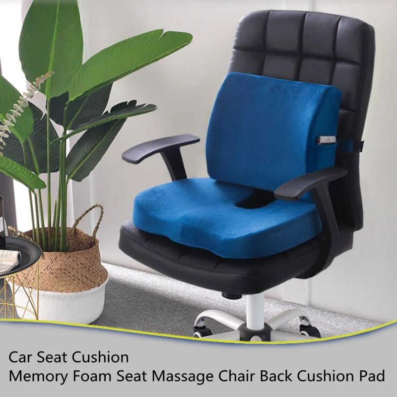 Автомобильное сиденье, Офисная массажная подушка с эффектом памяти, u образное сиденье, массажное кресло, подушка для спины, короткая плюшевая подушка, защита копчика, ортопедическая|Подушка|   | АлиЭкспресс
