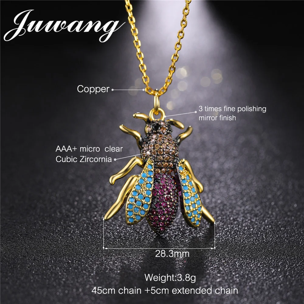JUWANG-Gold-Color-Insect-Bugs-Necklace-for-Woman-Bee-Long-Chain-Pendants-Statement-Necklace-Pets-Jewelry (1)