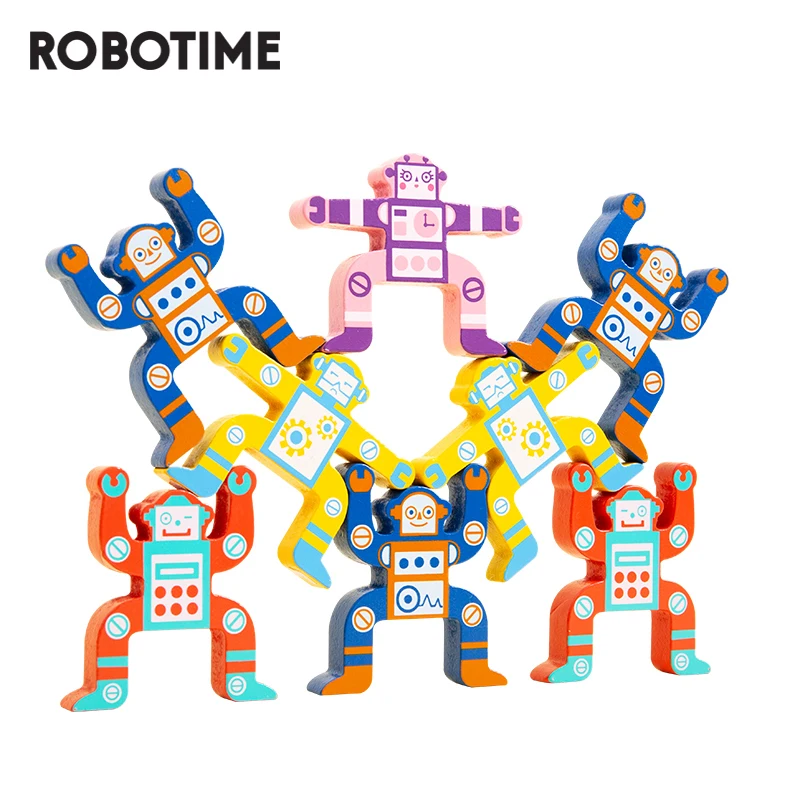 Конструктор Robotime деревянные блоки балансирующая игра развивающие игрушки для