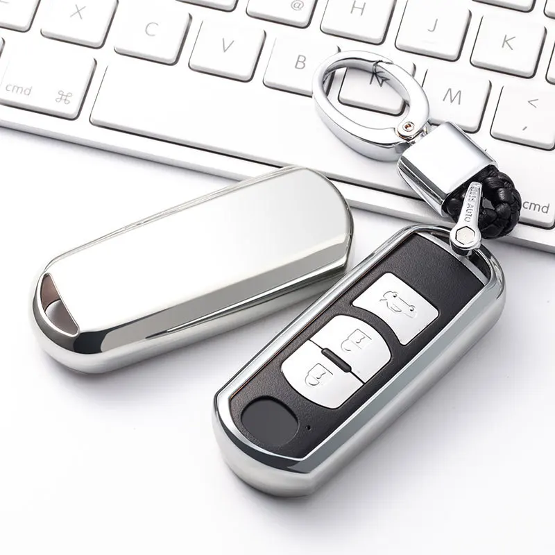 

Car Key Protection Case Cover Shell Protector Covers For Mazda 3/6 Axela Atenza CX-5 Car Holder Shell Key Chain Accessories