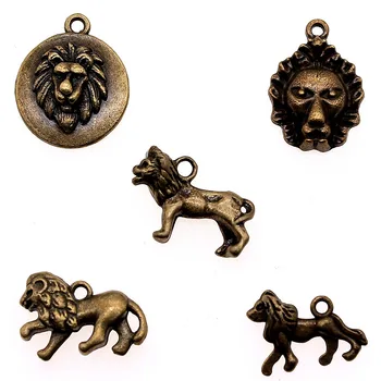 

10pcs/lot Charms Lion DIY Jewelry Findings DIY Jewelry Making Jewelry Accessories Antique Bronze Plated Lion Charms