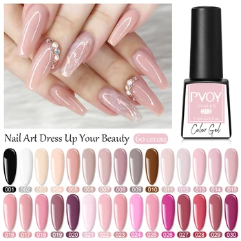 

PVOY 7.3ml Gel Polish Set All For Nail Art Semi Permanent Vernis top coat UV LED Gel Varnish Soak Off Nail Art Gel Nail Polish