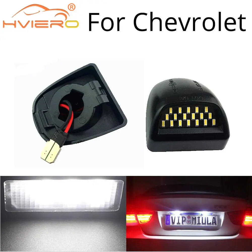 

2X Car Number Panel Light License Plate Led for Chevrolet Cruze 2003 2007 Trunk Auto Lamp Car LED Switch Button Car Accessories