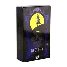 O pesadelo antes do natal tarô deck e guia 78 cartas baralho jogo de tabuleiro adivinhação dizer o futuro brinquedo