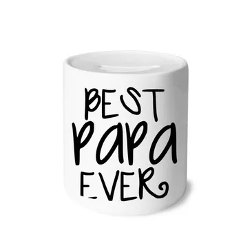 

Bless Father Best Papa Ever Words Money Box Saving Banks Ceramic Coin Case Kids Adults