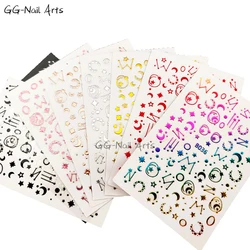 8/12/16 Pcs Mix Colors Nail sticker Constellation Star Letter Nail Art sticker Nails Self Adhensive Nail Art Decoration M001