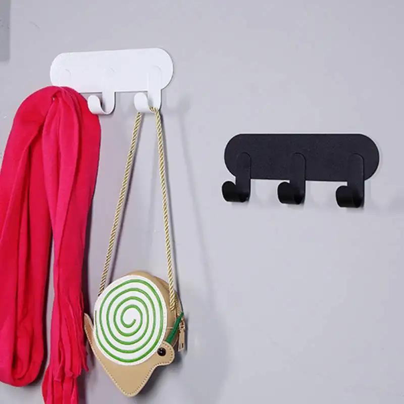 

Wall Hook Decoration Wrought Iron Door Hooks Self-Adhesive Bathroom Hooks Wall-Mounted Key Hat Rack Room Adornment