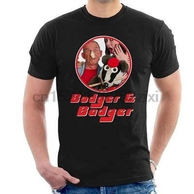 Bodger And Badger Ретро рамка Мужская футболка XS модная летняя футболка| |