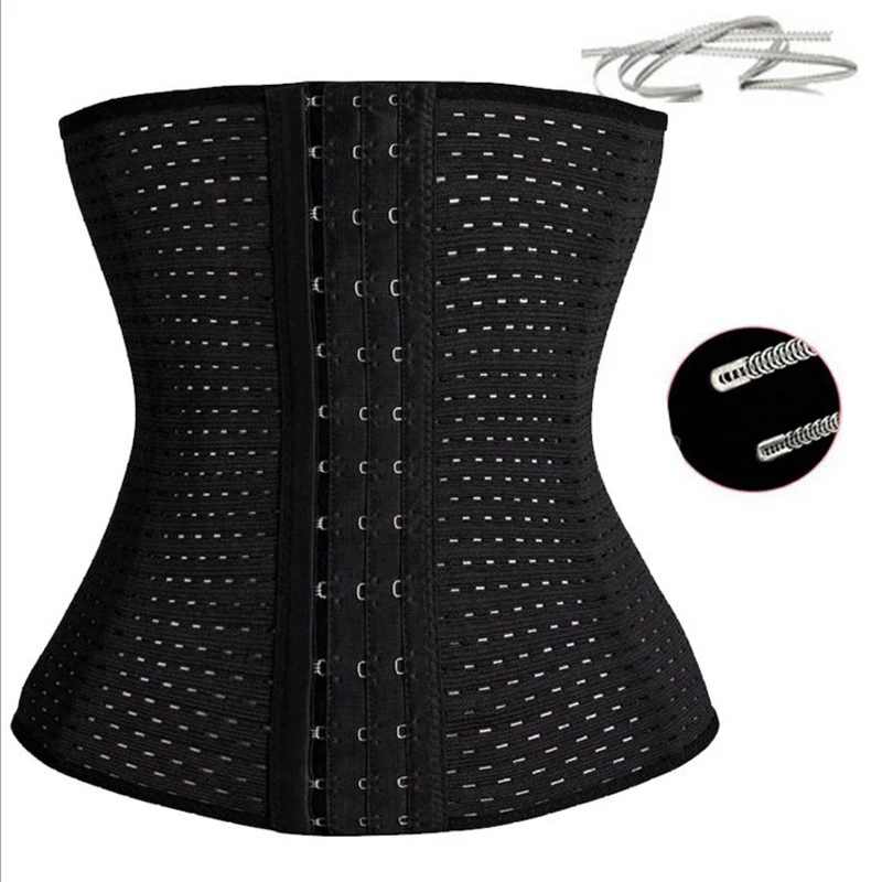 

Women Fashion Waist Cinchers Ladies Corset Shaper Band Body Building Front Buckle Three Breasted Dropship Support