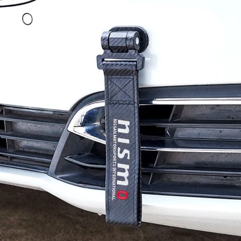 

Carbon Fiber Car Tow Rope Sticker Trailer Belt For Nissan X-Trail Xterra Qashqai Sylphy Leaf Murano Note J10 J11 Auto Decoration