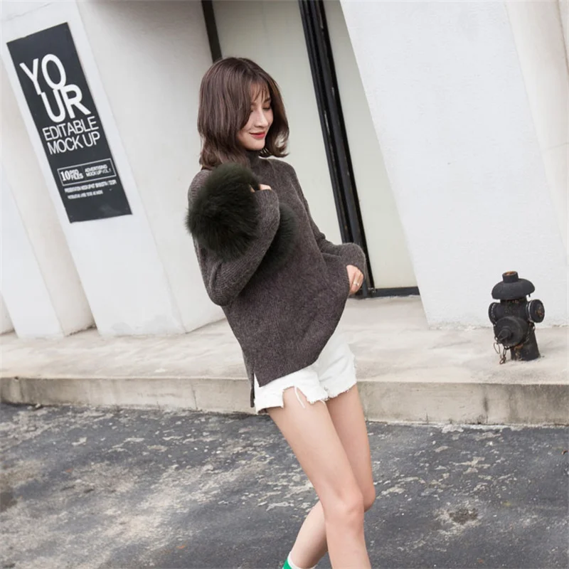 2021 New Winter Fashion Fox Fur Bag Large Capacity Single Shoulder Bag Women's Shoulder Messenger Handbag Bag Plush Female Bag