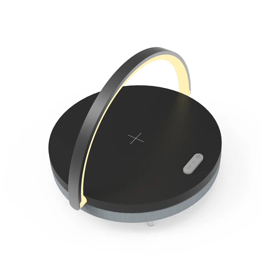 Беспроводная зарядная станция bluetooth динамик и звуковой интерфейс колонка с