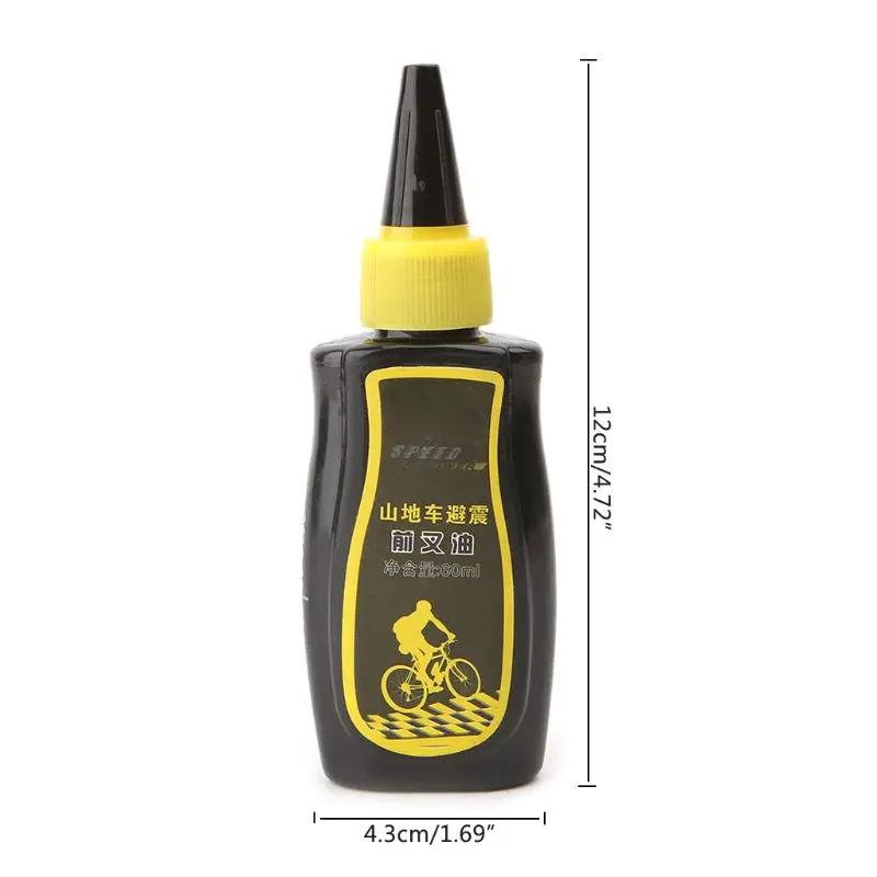 60ml Bicycle Lubricant Dry Teflon Lube Chain Oil Mountain Bike Fork Oil M7DC