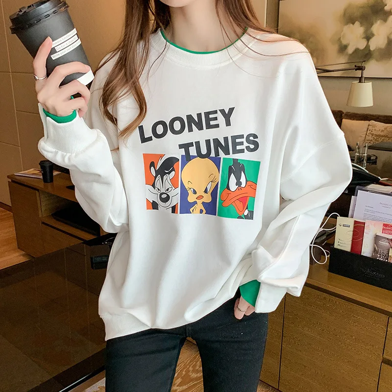 

2020 Harajuku women Sweatshirts Cartoon loose Hoodies clothes for teens oversized Hoodie casual Fashion Women Pullover Hoody