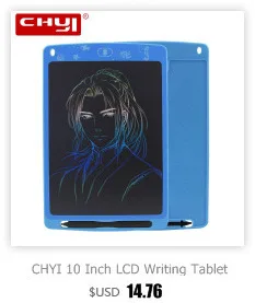 CHYI 10 дюймов ЖК-планшет для письма электронные цифровые графические планшеты детский блокнот сенсорная панель для рукописного ввода доска для рисования