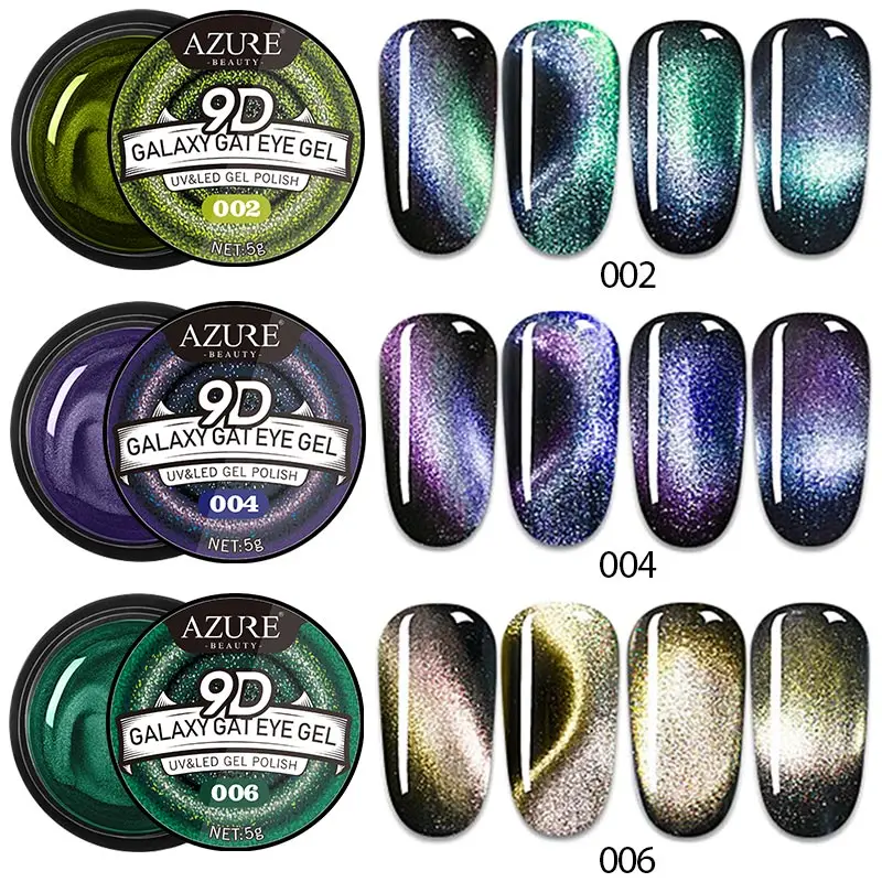 Azure beauty Galaxy Cat Eyes светодиодный Гель-лак для ногтей Хамелеон для использования с магнитом УФ-Гель-лак для ногтей